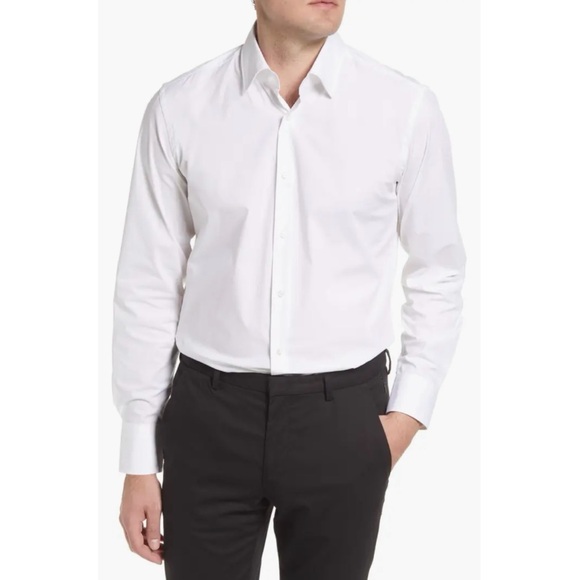 Hugo Boss BOSS Men's Rikki 53 Slim-Fit Shirt - Size Small - Picture 3 of 16